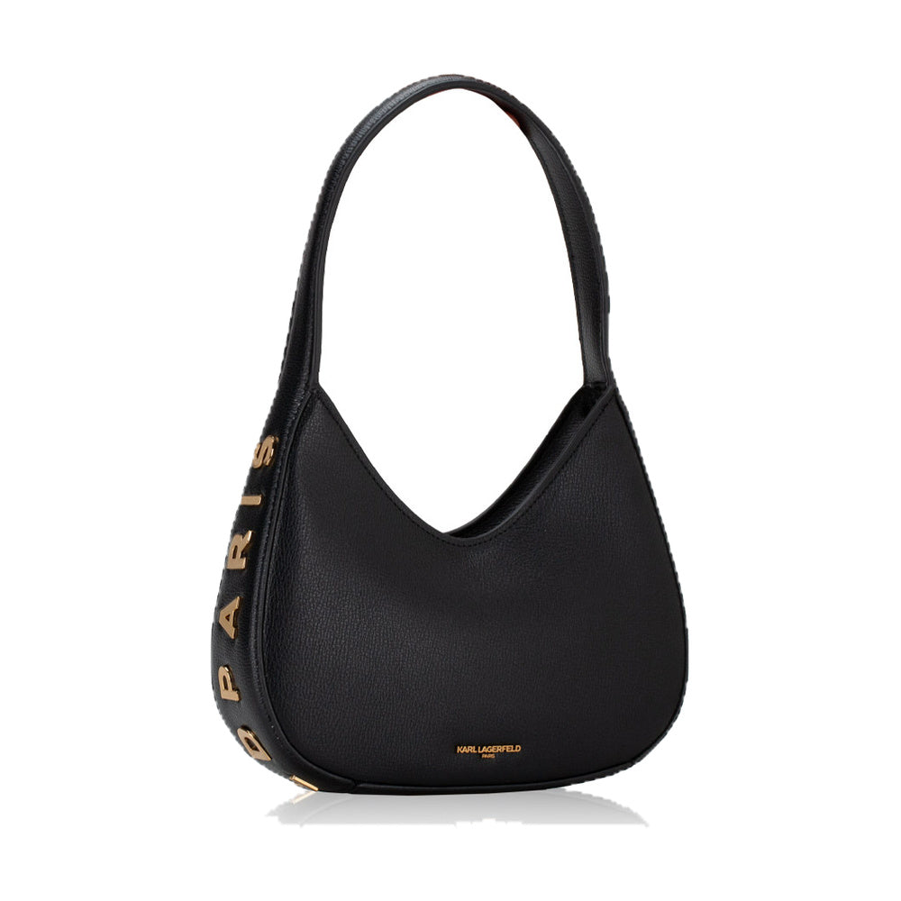 Karl Cross Bag Black Small Half