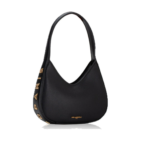 Karl Cross Bag Black Small Half