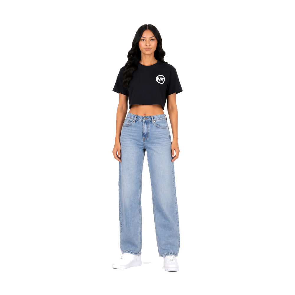 Michael Kors T-Shirt Navy Crop