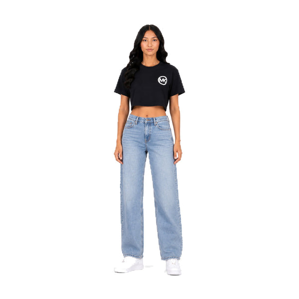 Michael Kors T-Shirt Navy Crop