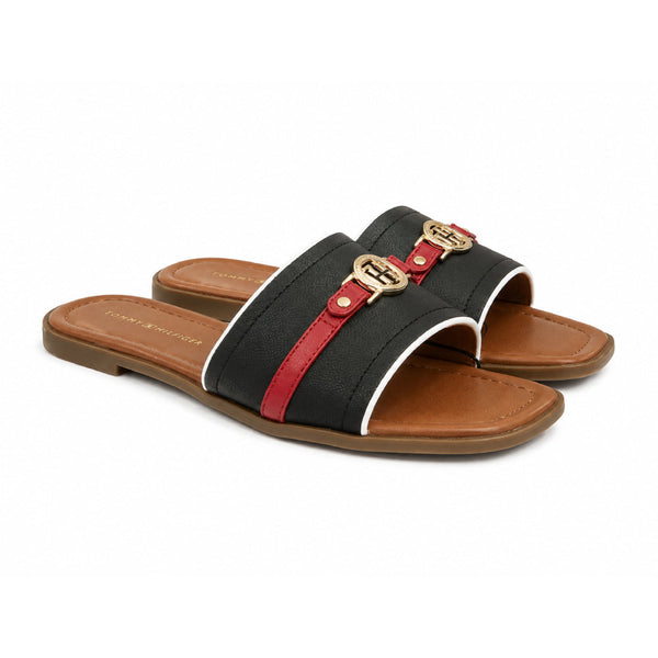 Tommy Slipper Navy x Red