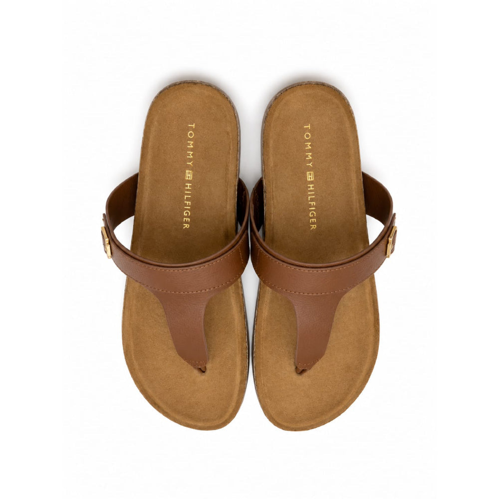 Tommy Slipper Brown Side Logo