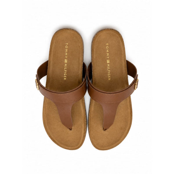 Tommy Slipper Brown Side Logo