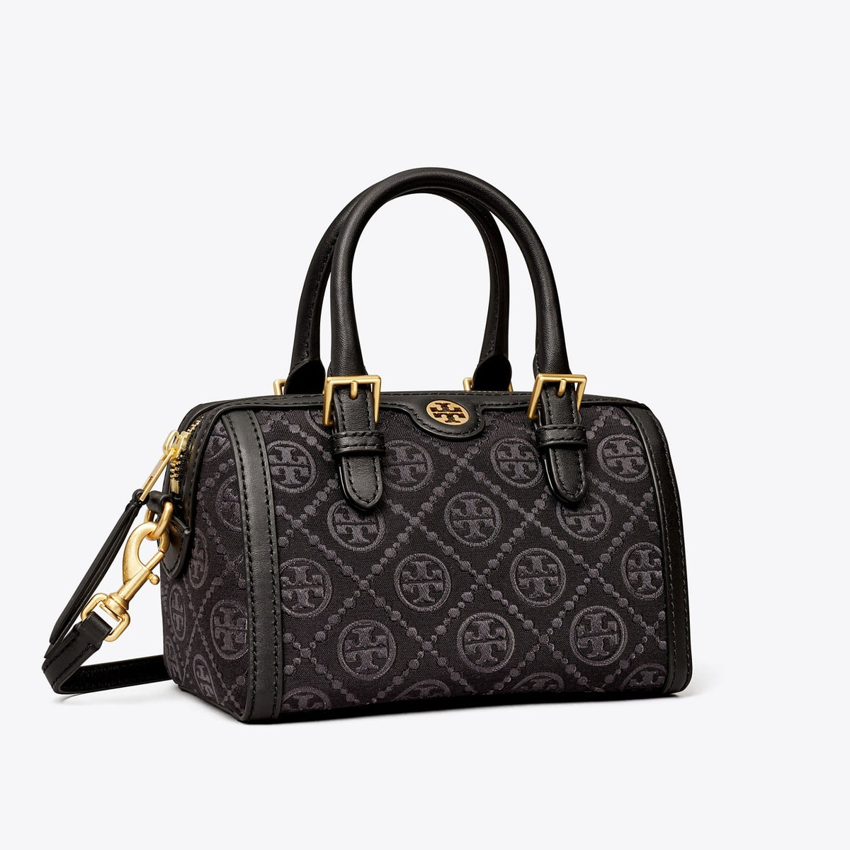 PETITE T MONOGRAM BARREL BAG TORY BURCH