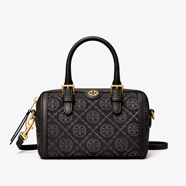 PETITE T MONOGRAM BARREL BAG TORY BURCH