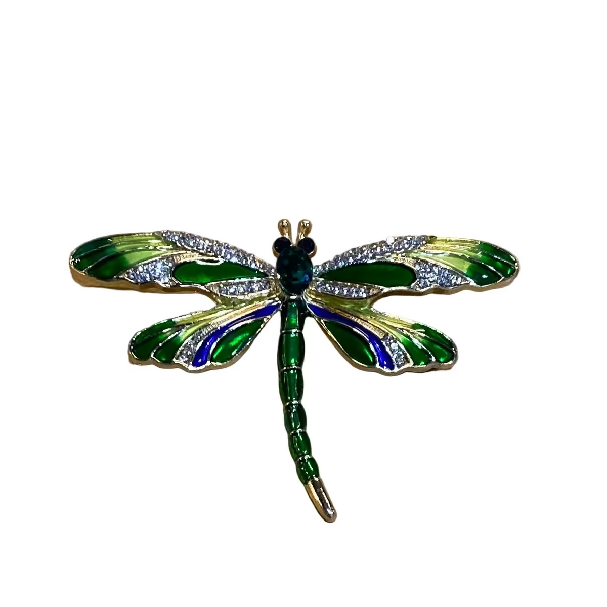 Brooch Dragonfly Green