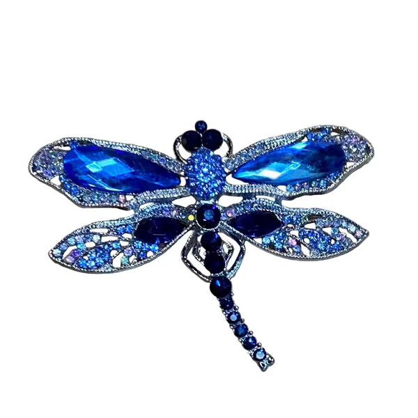 Brooch Dragonfly Blue