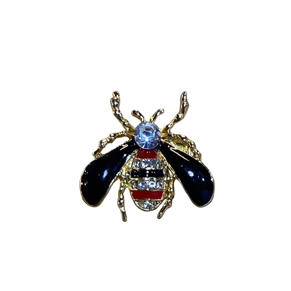 Brooch Bee Black Multi