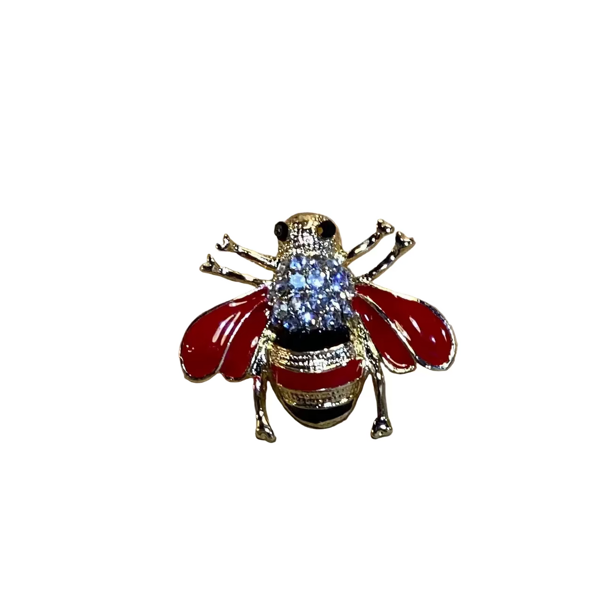 Brooch Bee Red