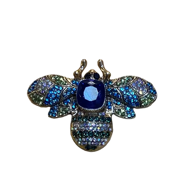 Brooch Insect Blue Multi