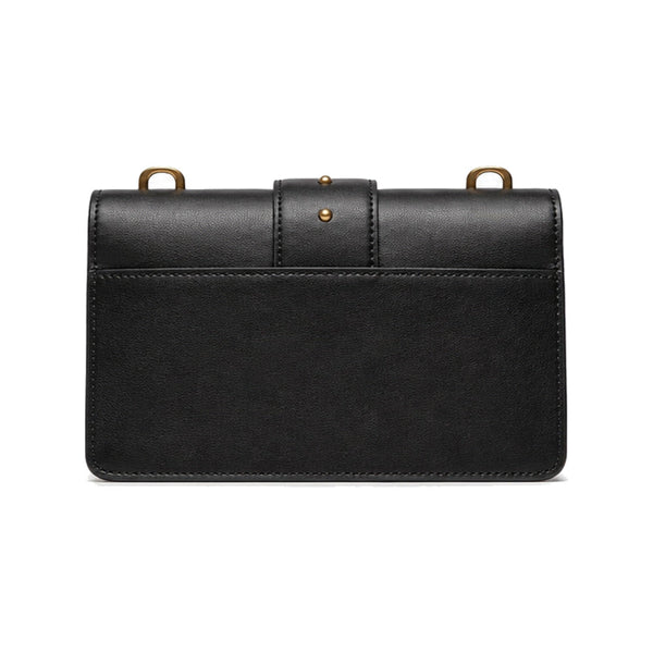 PINKO Love Classic Mini in Black with Oversized PINKO Emblem