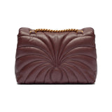 PINKO Love Puff Shoulder Bag in Burgundy Butterfly-quilt