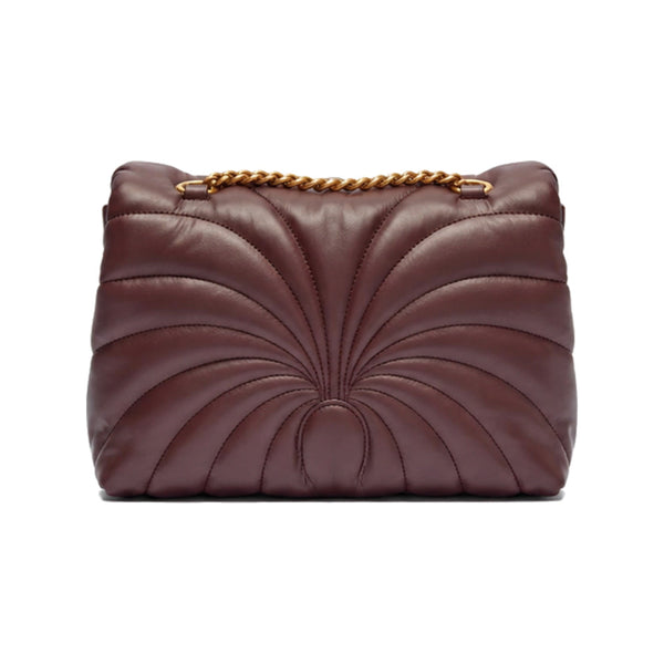PINKO Love Puff Shoulder Bag in Burgundy Butterfly-quilt