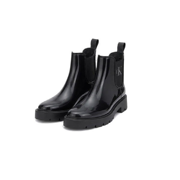 Calvin Klein Wende Lug-Sole Rain Boots in Dark Charcoal/Black