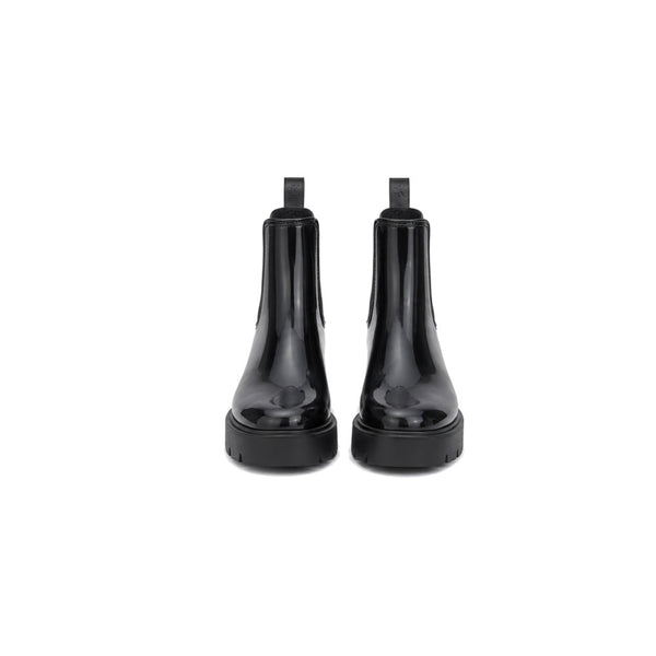 Calvin Klein Wende Lug-Sole Rain Boots in Dark Charcoal/Black
