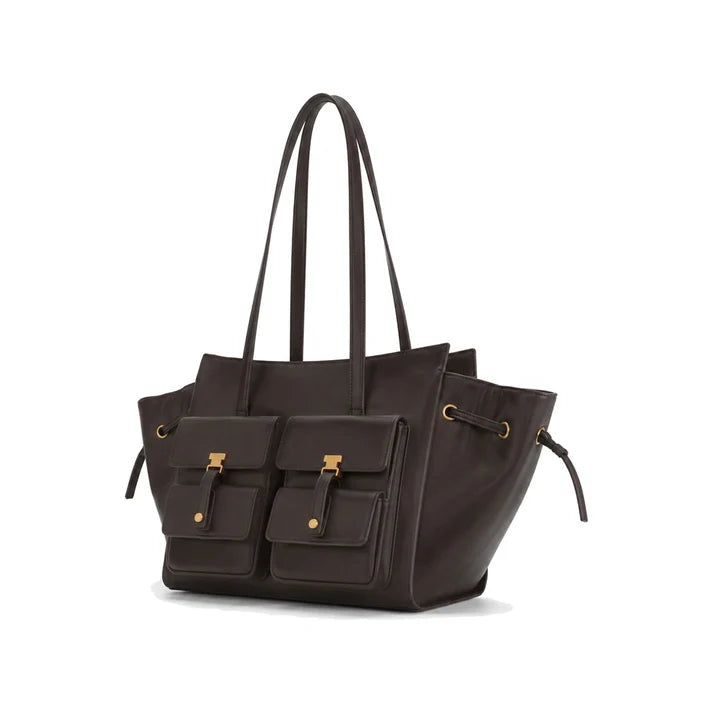 JW PEI Linda Large Tote Bag-Dark Brown