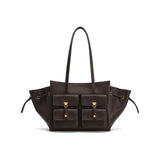 JW PEI Linda Large Tote Bag in Dark Brown