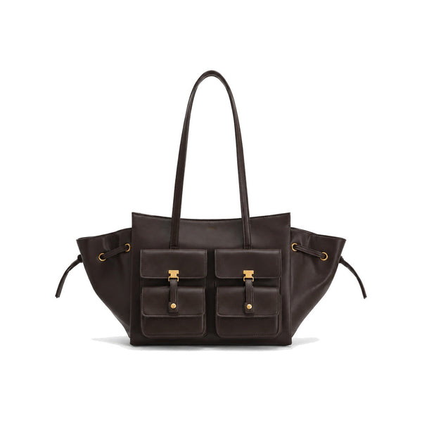 JW PEI Linda Large Tote Bag in Dark Brown