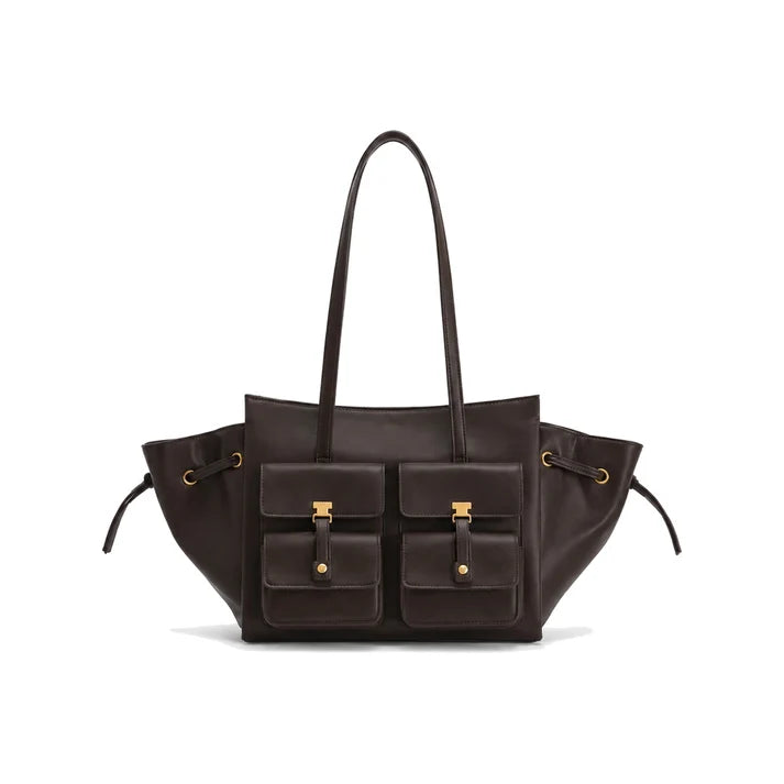 JW PEI Linda Large Tote Bag-Dark Brown