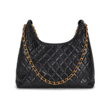 JW PEI Vivian Multi-Pocket Chain Hobo Bag in Black