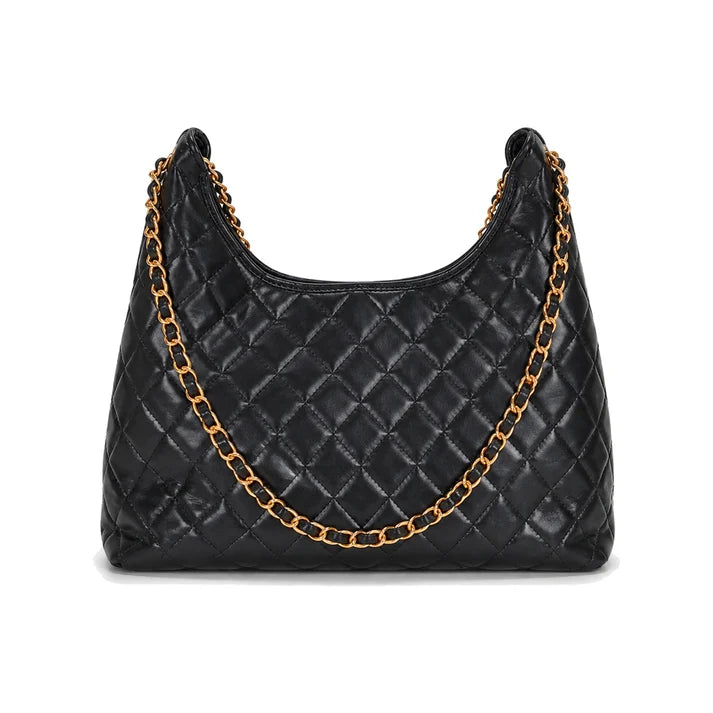 JW PEI Vivian Multi-Pocket Chain Hobo Bag in Black