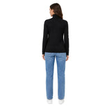 Tommy Hilfiger Crest Logo Turtleneck Sweater In Black
