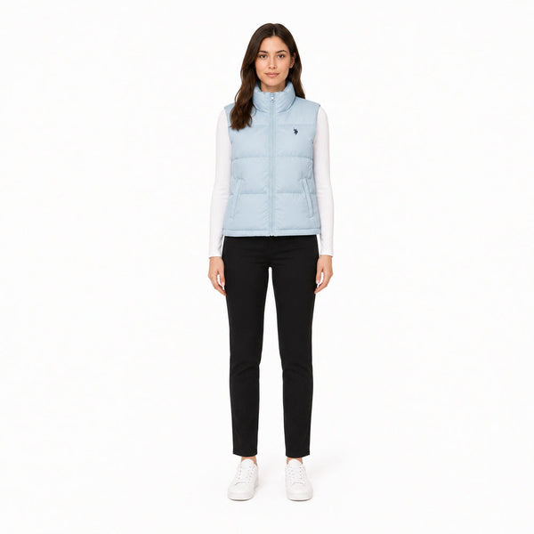 U.S. Polo Assn. Puffer Vest In Light Blue