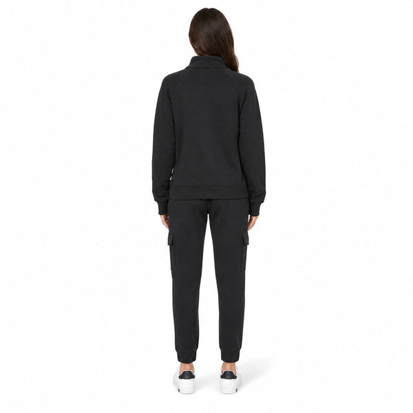 DKNY Quarter-Zip Sweatshirt And Cargo Jogger Set In Black
