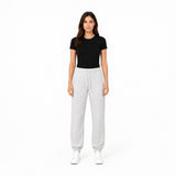 DKNY Drawstring Sweatpants in Light Grey Heather