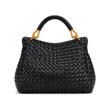JW PEI Lucia Woven Classic Top Handbag in Black