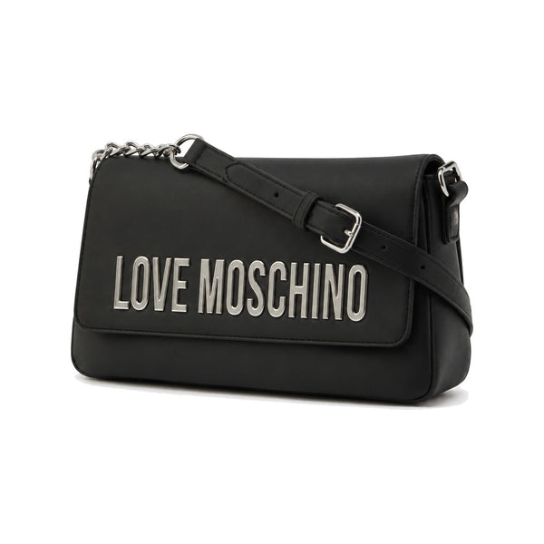 Love Moschino Logo Shoulder Bag in Black