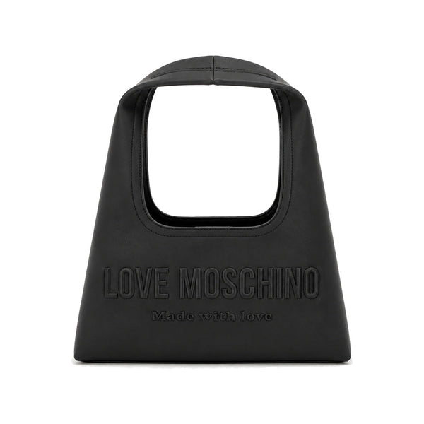 Love Moschino Cut-Out Handle Tote Bag in Black