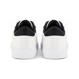 Armani Exchange Icon Low-Top Canvas Sneakers in White and Black