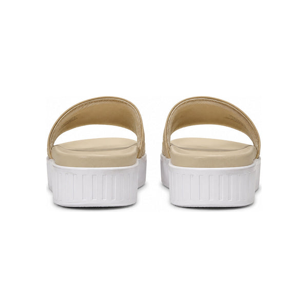 Puma Karmen Platform Slide Sandals In Beige