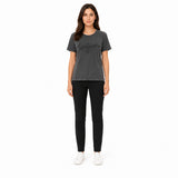 Karl Lagerfeld Signature Boucle T-Shirt In Dark Gray