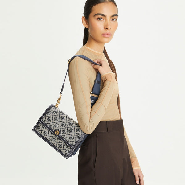 Tory Burch T Monogram Small Jacquard Shoulder Bag