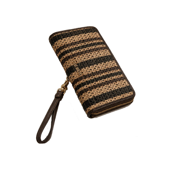Steve Madden Wallet large Brown Canvas